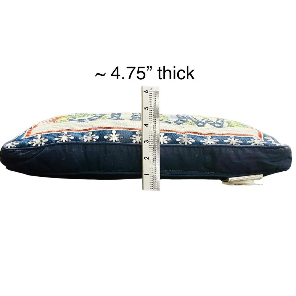 Snowman‎ Tapestry Lumbar Pillow 13x19 SNOW Day Winter Holiday Christmas Blue